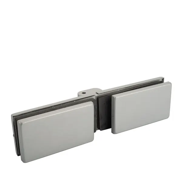 Glas op glas scharnier aluminium geanodiseerd