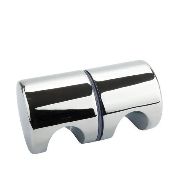 Dubbele knop 50mm glans chroom