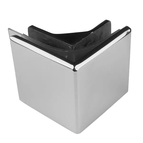 Hoekklem 90 graden glans chroom