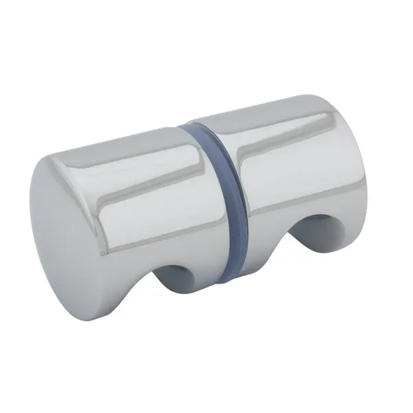 Dubbele knop rond Ø40mm glans chroom