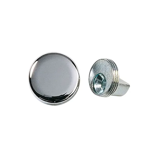 Spiegelklemmen rond 4 stuks glans chroom