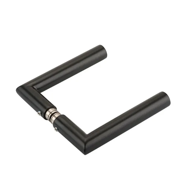 Set deurkrukken 90° hoek RAL9005 zwart