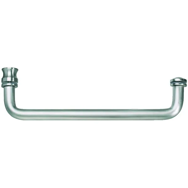 Ronde handdoekstang met ronde knop glans chroom