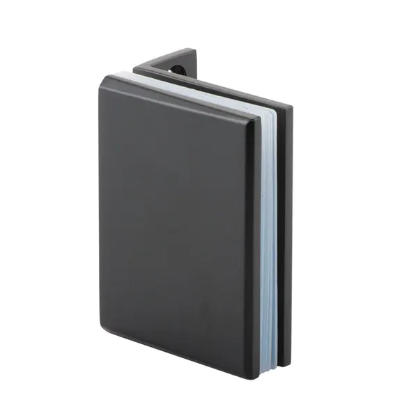 Hoekverbinding glas-muur 90° voor glasdikte 8-10mm RAL 9005 Mat