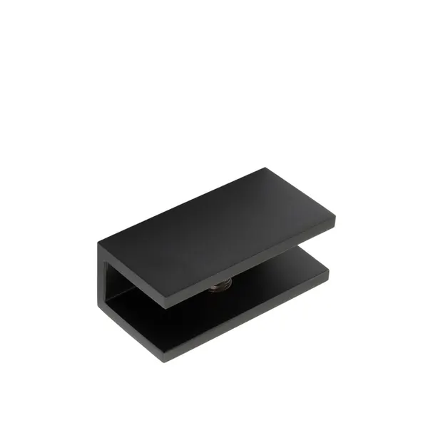 Glasplaatdrager L50*H25 voor 8- 10 mm glas Mat zwart