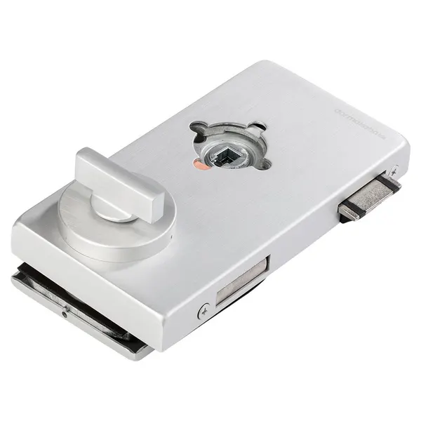 Vrij/bezet slot voor deurkruk met rozet Office Classic Dormakaba links aluminium