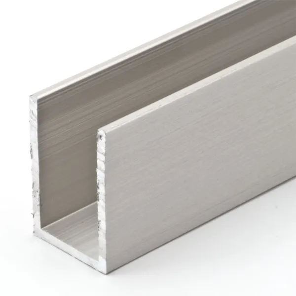 U-profiel 30x20x30mm wanddikte 2mm RVS look