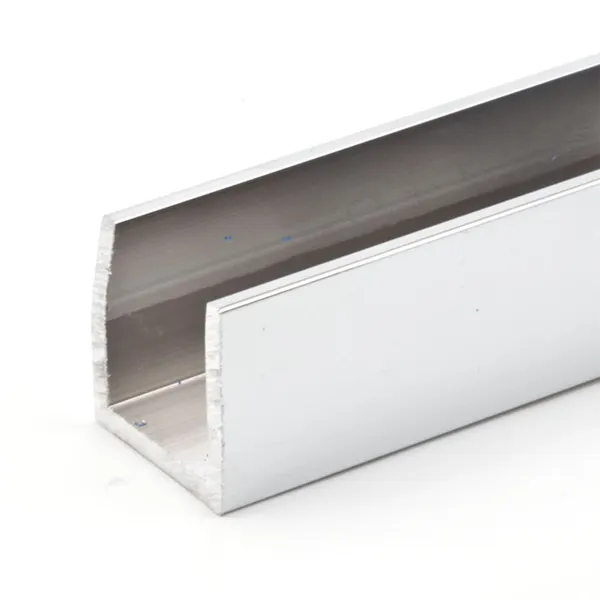 U-profiel 20x20x20mm wanddikte 2mm glans chroom