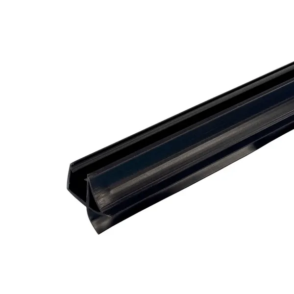 Afdichtprofiel hoek 3 flappen D=8mm L2200mm zwart