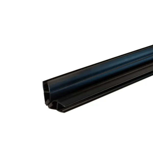 Magneetstrip voor glas-glas 180°/90° D=6mm (EW) L=2200mm zwart