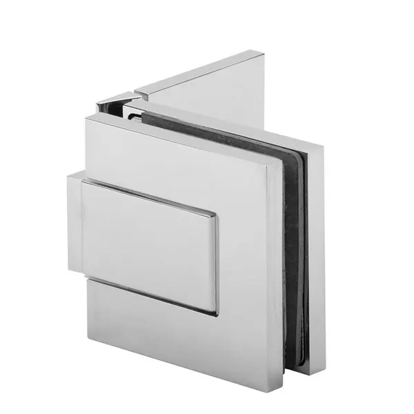 Moist douchescharnier wand/glas, enkelzijdige bevest glans chroom finish