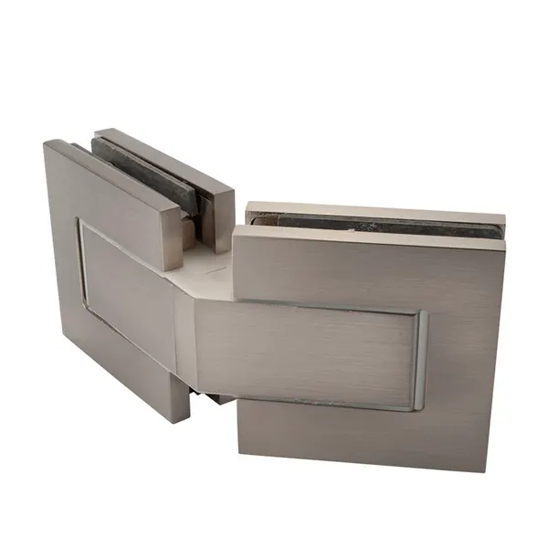 Moist douchescharnier glas/glas 135° rvs effect finish