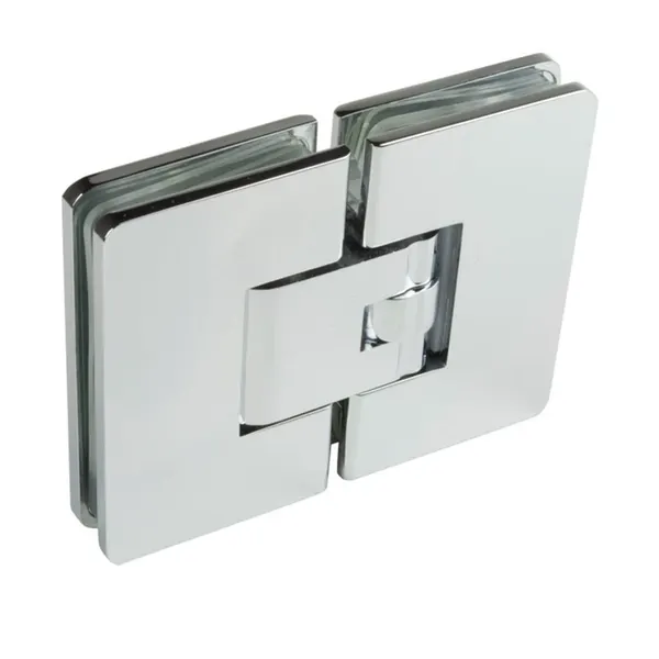 Douchescharnier glas/glas instelbaar 6-8mm glas glans chroom