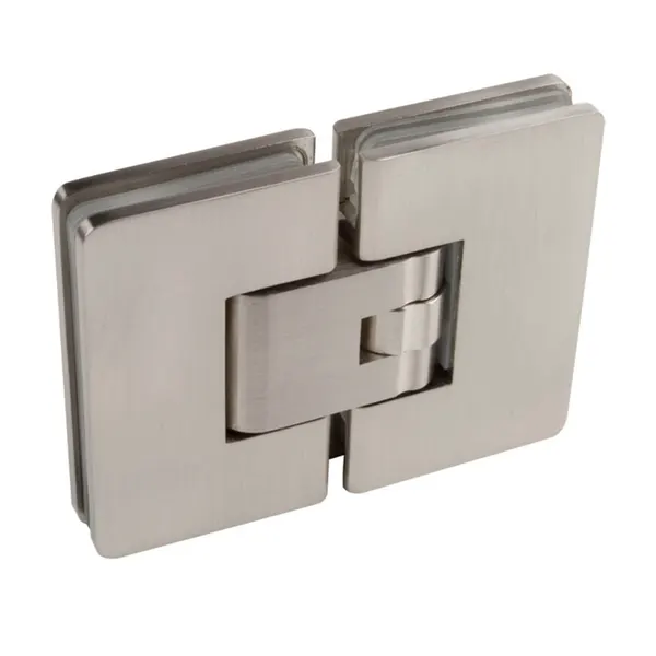 Douchescharnier glas/glas instelbaar voor 6-8mm rvs look