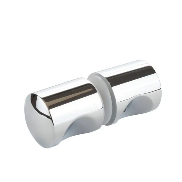 Paar deurknoppen ø28 boorgat dia 10mm, glans chroom