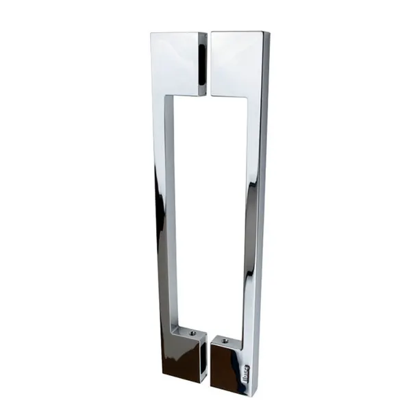 Rechthoekige greep TL 260mm hoh 220mm glans chroom