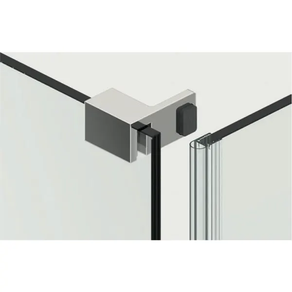 Deurstopper links 90° glans chroom