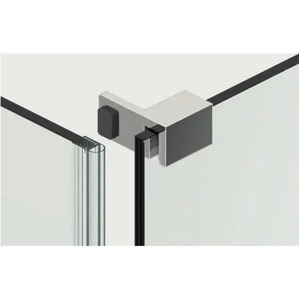 Deurstopper rechts 90° glans chroom