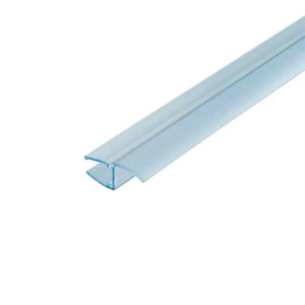 Afdichtprofiel met aanslag in lijn (180 graden) voor 6-8mm glas lengte 2010mm
