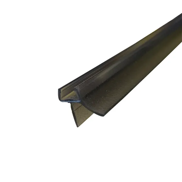 8864KU3-8K-2010 afdichtprofiel voor 8mm glas lengte 2010mm voor onder aan de deur zwart