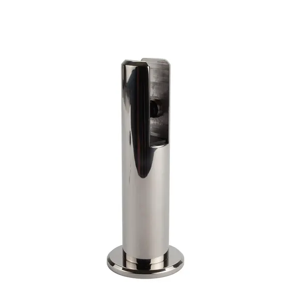 Vloersteun 130mm hoog Glans chroom