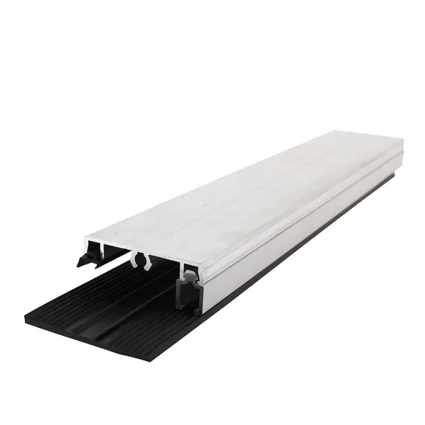 PEXT Klemprofielset - Oplegrubber - 60.8 Zijkant - tbv 8mm glas Blank alu per m1