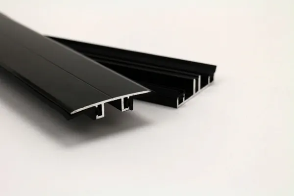 PEXT Glaskoppelprofielset 60  - Glasrubber Dwarsdeling Zwart per m1