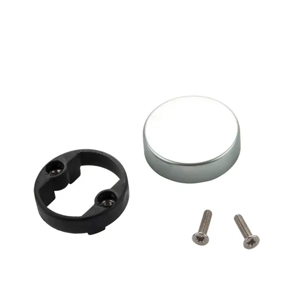 Afdekplaat (voorzijde) Ø30mm rond tbv 661501720/721/722 per stuk, alu kleur