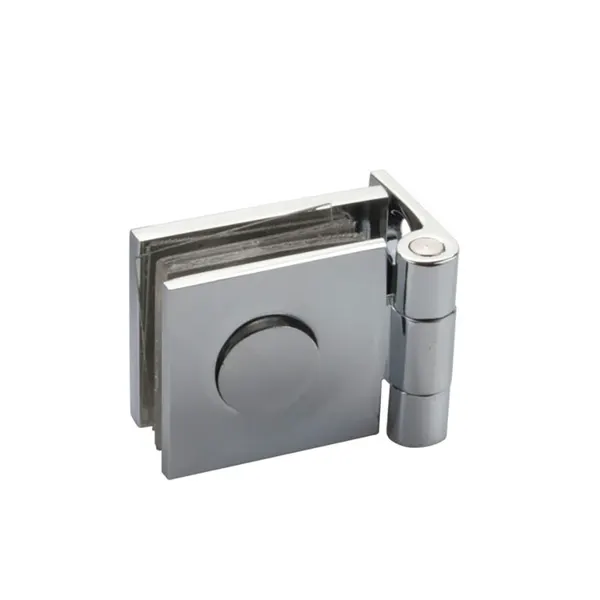Vitrinescharnier wand-glas KS10 glans chroom
