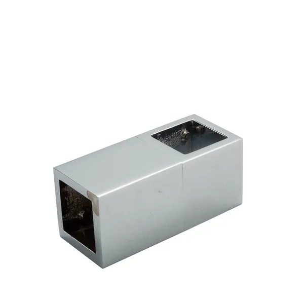T-stuk rechthoekige stabilisatiestang voor 19x19mm buis glans chroom