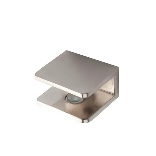 Glasplaatdrager Square voor 4-8mm glas, RVS look GPD10