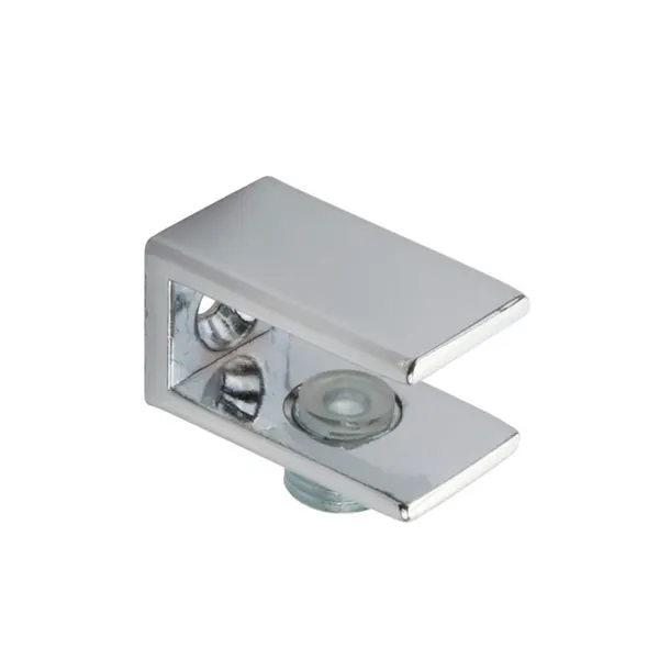 Glasplaatdrager Mus voor 6-10mm glas, per stuk, glans chroom