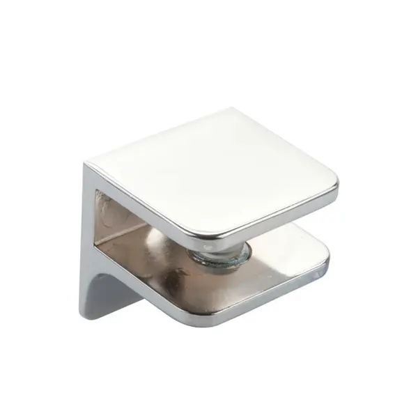 Glasplaatdrager Square X-Strong voor 4-8mm glas glans chroom