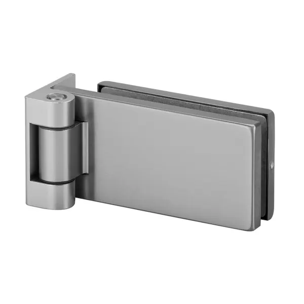 Glasdeurscharnier wand-glas (Stomp) aluminium geanodiseerd