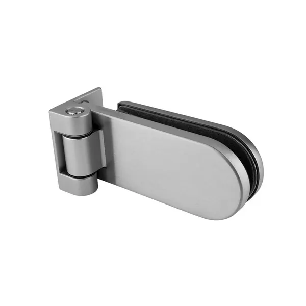 Glasdeurscharnier wand-glas (Stomp) aluminium geanodiseerd