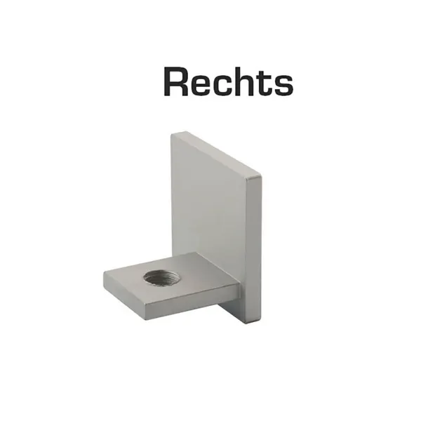 Eindstuk t.b.v. Klikprofiel 70KLIK / 70U25 rechts aluminium geanodiseerd