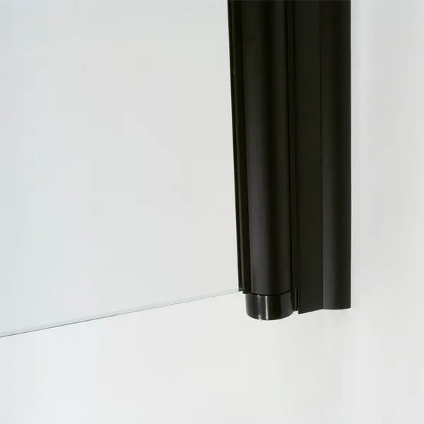 Liftscharnier 6mm glas 2000 Wmax=850mm, Hmax=2000mm Mat zwart, Incl afdichtstrip .