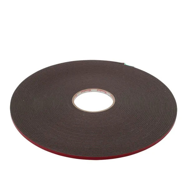 Dubbelzijdige tape 6x3mm rol 25m grijs