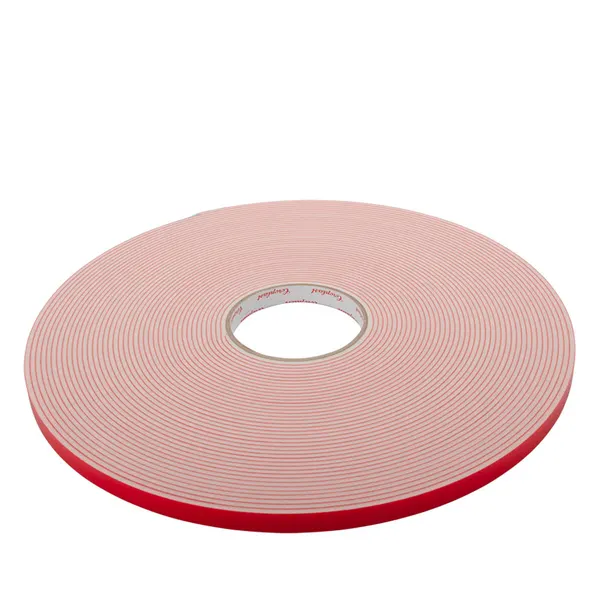Dubbelzijdige tape 12x3mm rol 25m wit