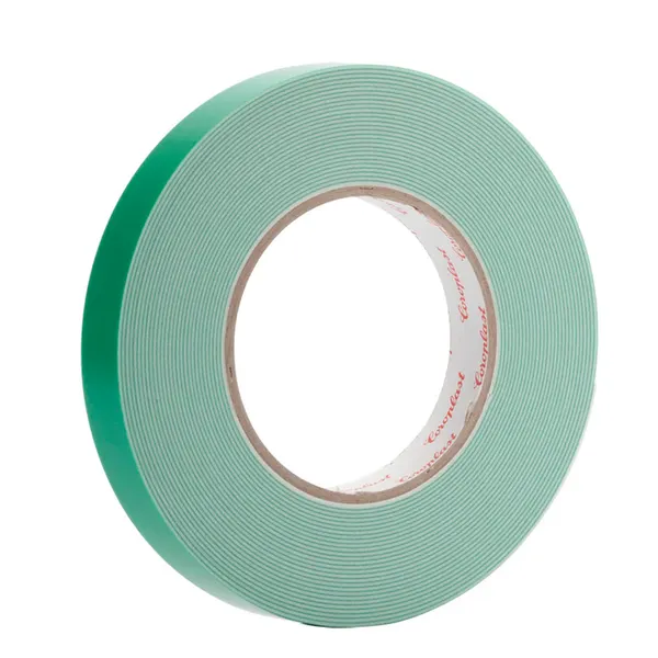 Spiegeltape dubbelzijdig 19x1mm rol 10m wit