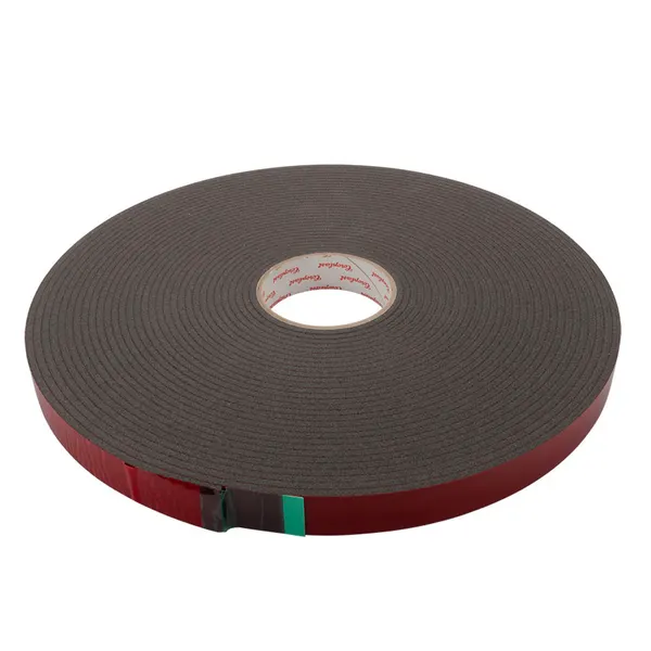 Dubbelzijdige tape 25x4mm rol 20m grijs