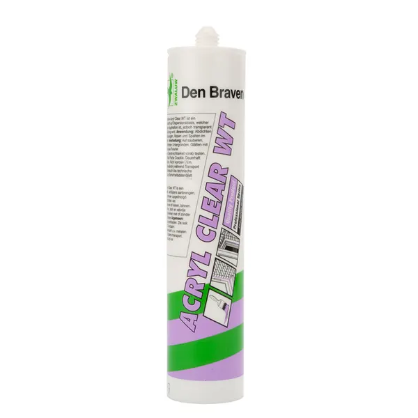 Zwaluw Acryl Clear WT koker 310ml transparant