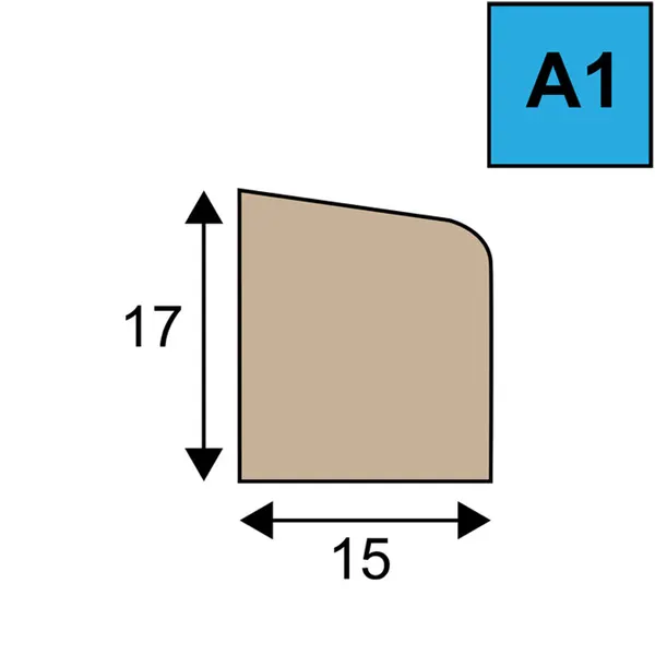 A1 glaslatten 80mu