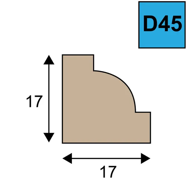 Kruisroede/Duivenjager profiel 80mu RAL 1013