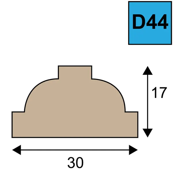 Kruisroede/Duivenjager profiel 80mu RAL 1013