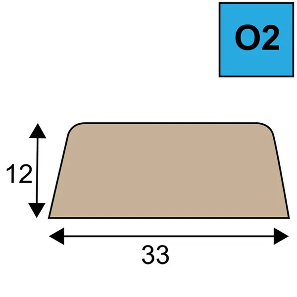 O2 glaslatten Pehalin Teak