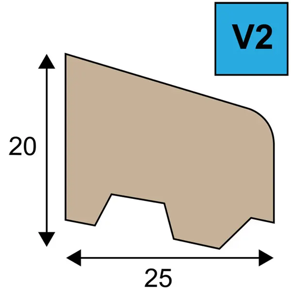 V2 ventilatielatten Pehalin Teak