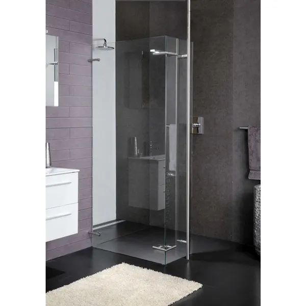 Solid shower S04 inloop hoekdouche RVS gepolijst