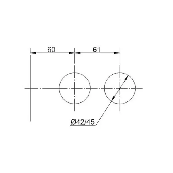Afgeronde liggende tegenkast RAL9005 zwart