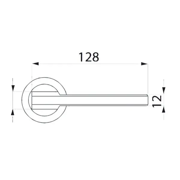Krukstel model Blade RVS-effect